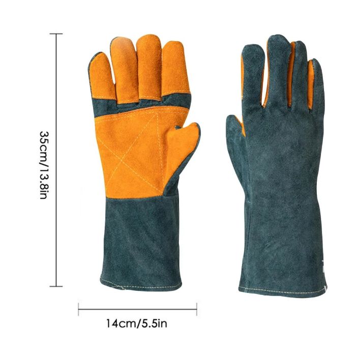 Pet Cat & Animal Handling AntiBite Dog Training ScratchProof Gloves (1 Pair)