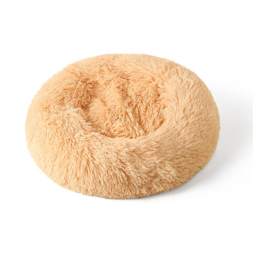 Round Plush Pet Bed House Super Premium Soft and Warm For Pets