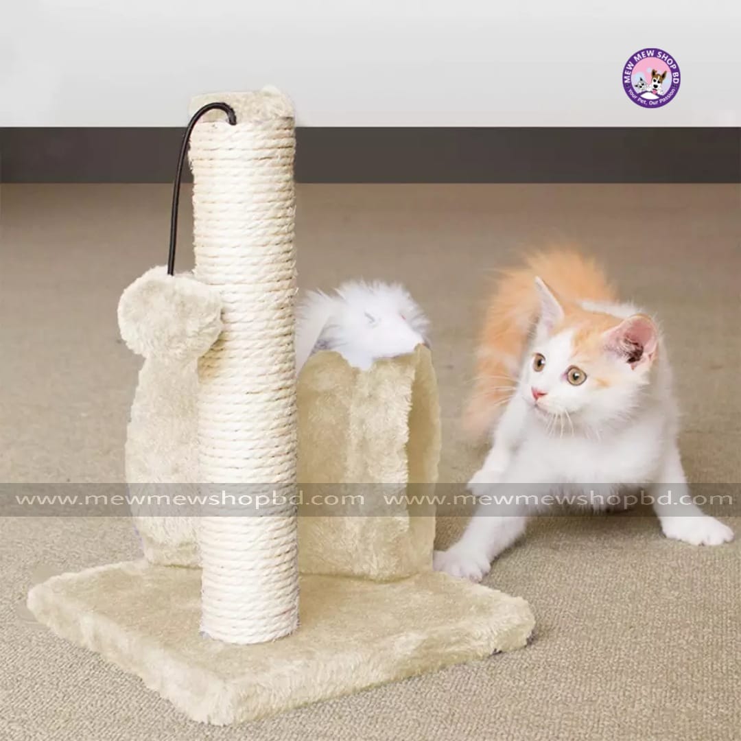 Plush Ball Tower Cat Tree with Tunnel