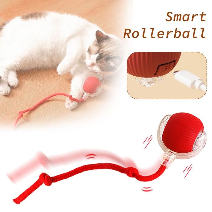 Smart Cat Chirping Roller Ball with Motion Sensor