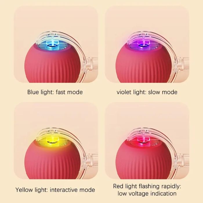 Smart Cat Chirping Roller Ball with Motion Sensor