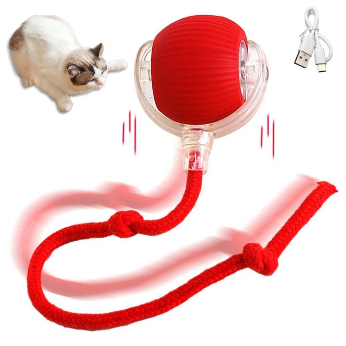 Smart Cat Chirping Roller Ball with Motion Sensor