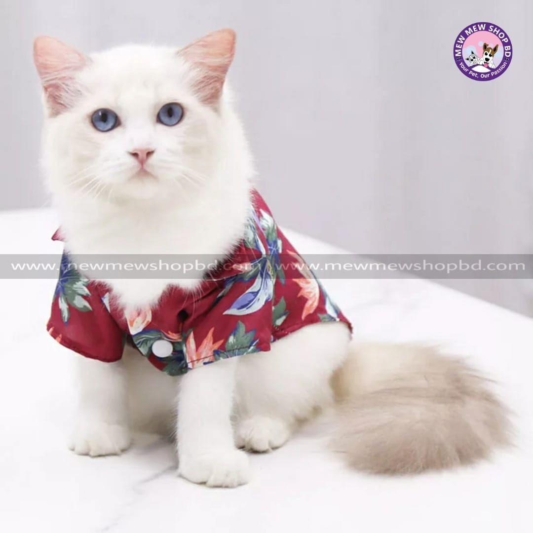 Printed Half sleeve Dress /  Shirt for Pet & Cat ( No Exchange)