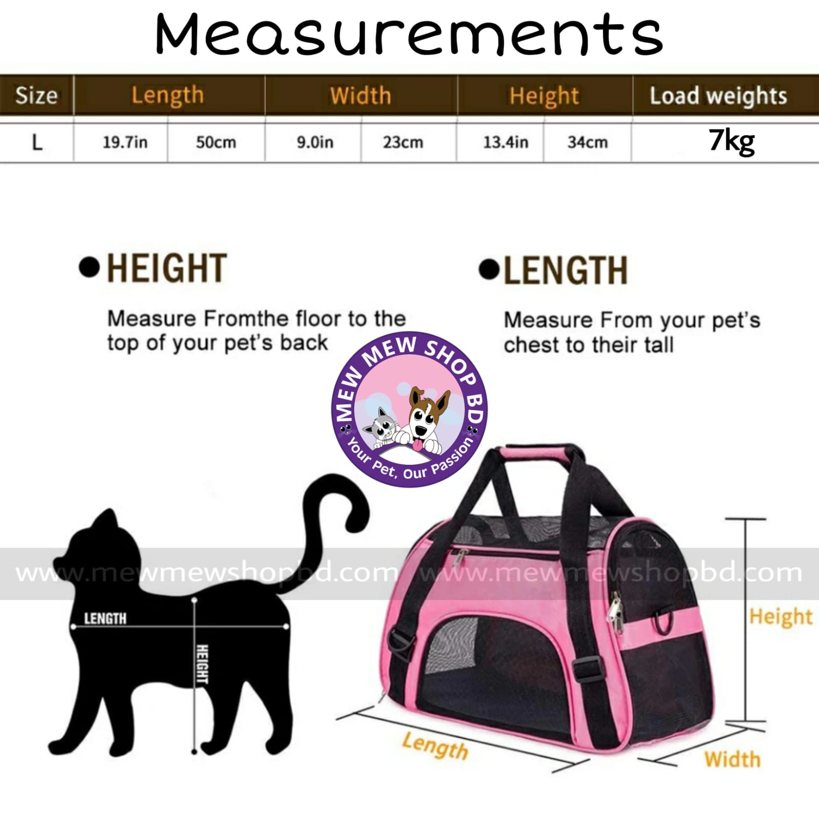 Nunbell Cat Carry Bag