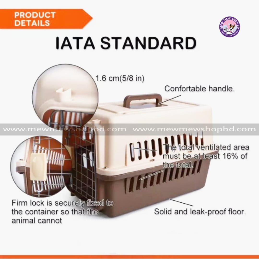Premium Travel Pet Carrier Box Large Size (Inside Dhaka Only)