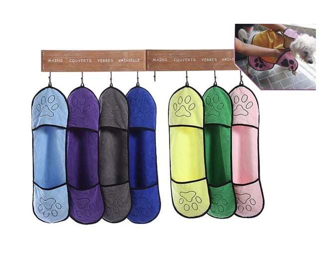 Bath Microfibre Drying Towel for Pet Cat & Dog
