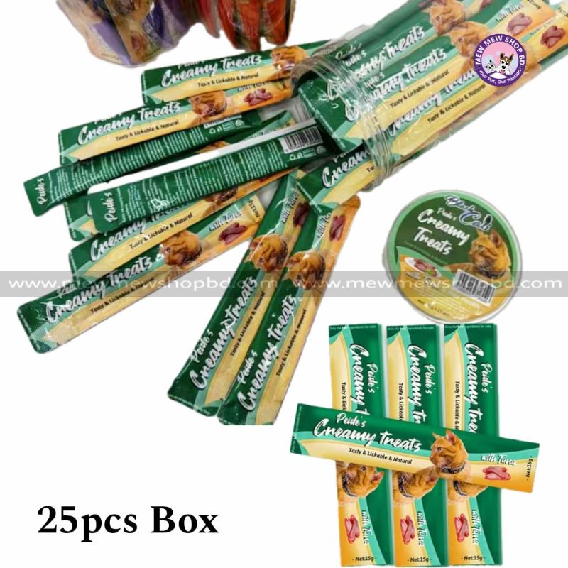 Black Catz Pride's Cat Creamy Treat in Tuna 15gx25 (1 box)