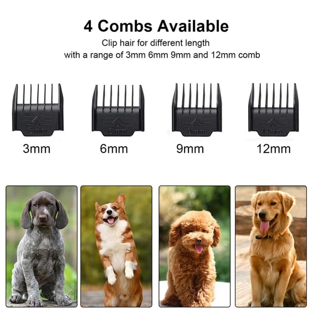 USB Rechargeable Electric Pet Cat & Dog Professional Trimmer Kit for Hair Cutters & Grooming