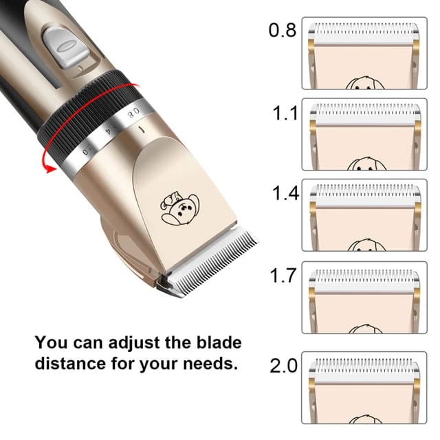 USB Rechargeable Electric Pet Cat & Dog Professional Trimmer Kit for Hair Cutters & Grooming