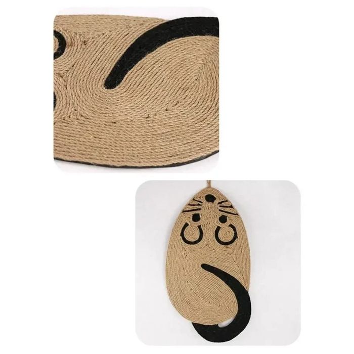 Mouse-Shaped Sisal Rope Cat Scratching Board & Claw Scraper Scratcher