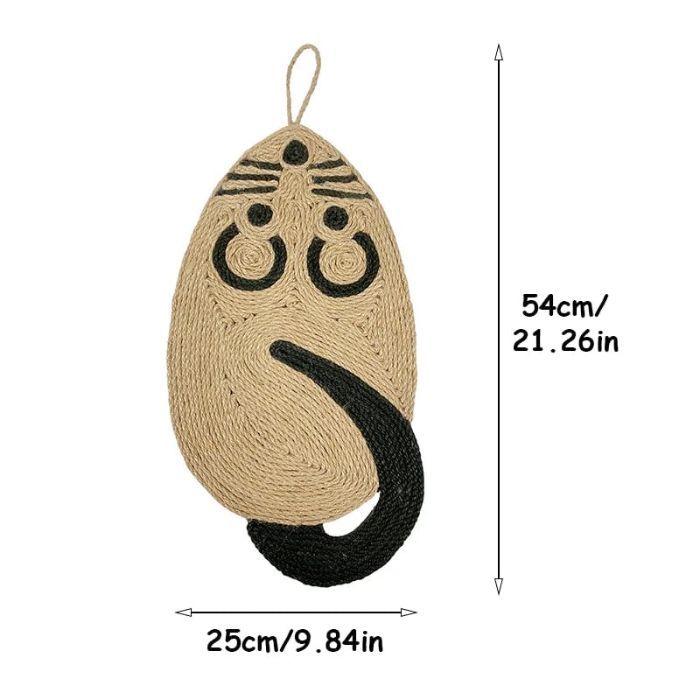 Mouse-Shaped Sisal Rope Cat Scratching Board & Claw Scraper Scratcher