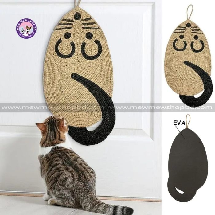 Mouse-Shaped Sisal Rope Cat Scratching Board & Claw Scraper Scratcher