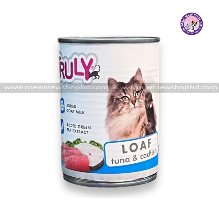 Truly Cat Can Food with Loaf Tuna And Codfish 375gm