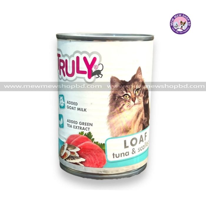 Truly Cat Can Food with Loaf Tuna And Scallop 375gm