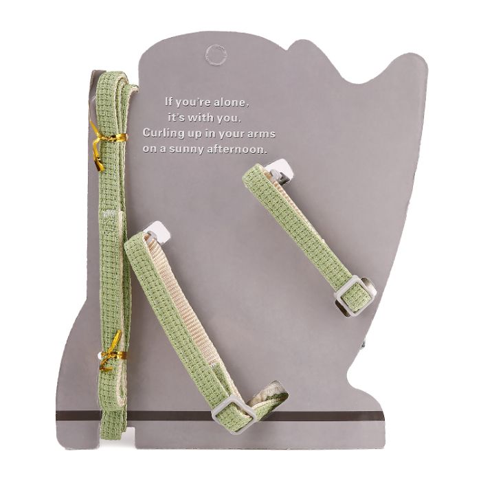 Bow Type Cartoon Design Pet Cat Adjustable Harness with Leash