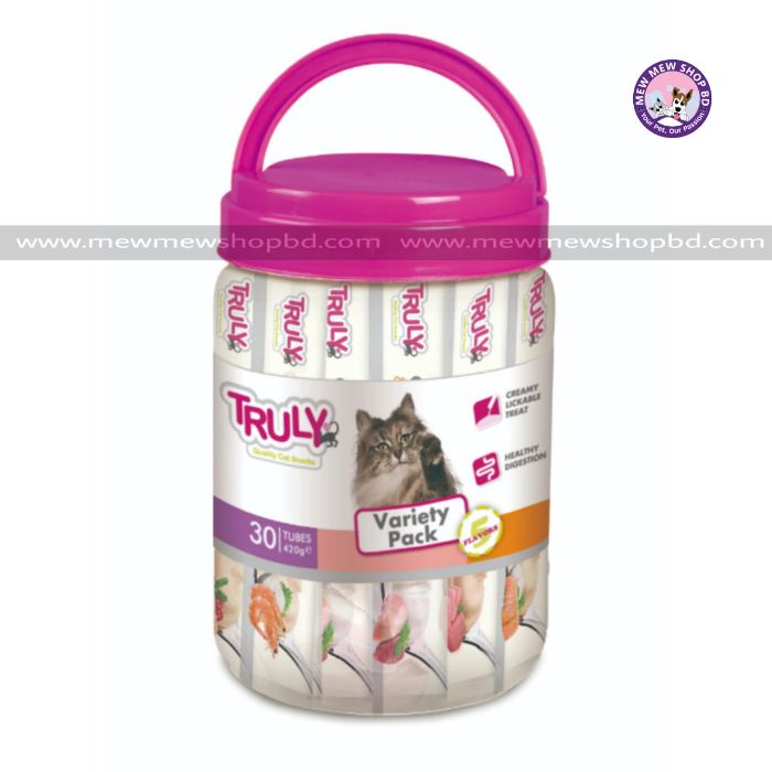 Truly Cat Creamy Lickable Mix Variety Pack 420g