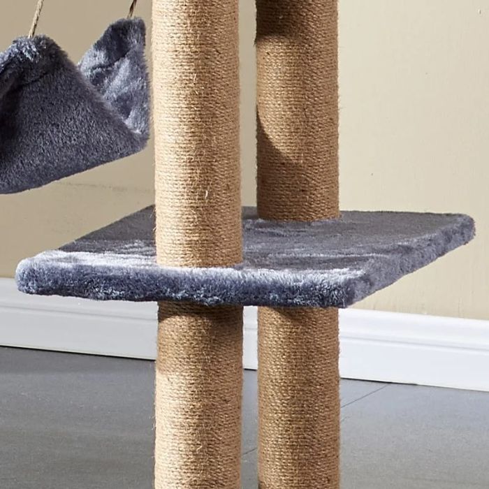 5 Step Cat Scratching Post/ Tree with Two Hammock for Pet Cat