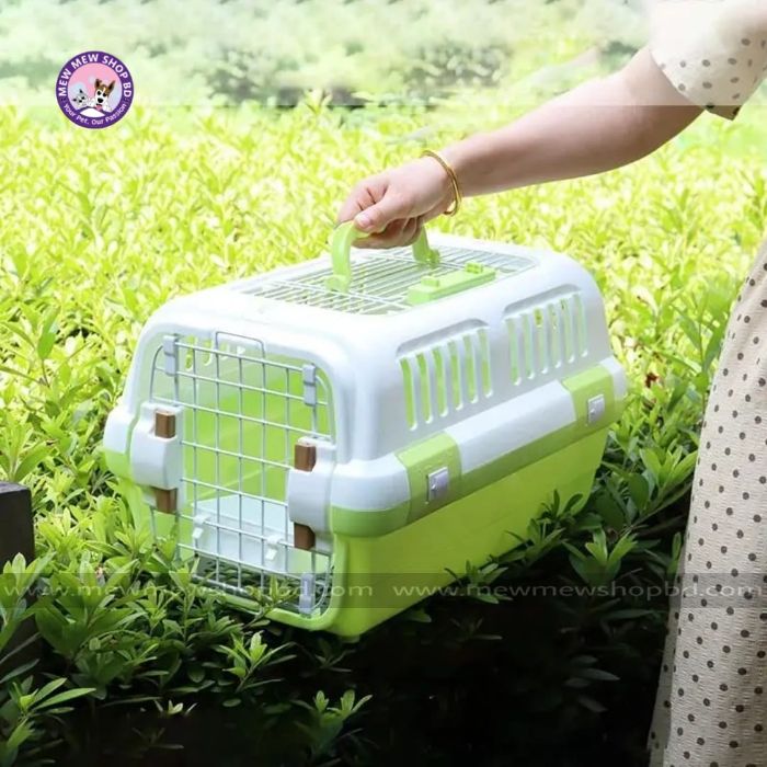 Multi Ventilation Super Premium Cat Carrier Box with Top Steel Cage