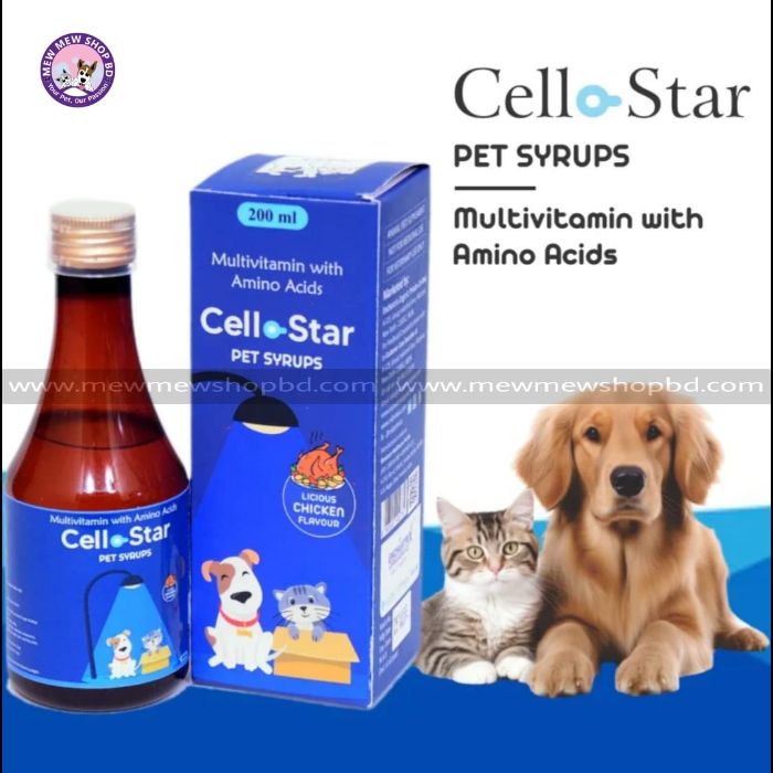 Cellostar Pet Syrup Multivitamin with Amino Acids 200 ml