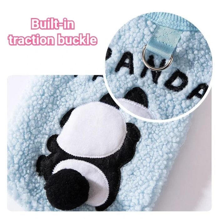 Animal Cartoon Design Pet Cat & Puppy Sleeveless Sweater / Dress with Traction Buckle for Winter ( No Exchange )