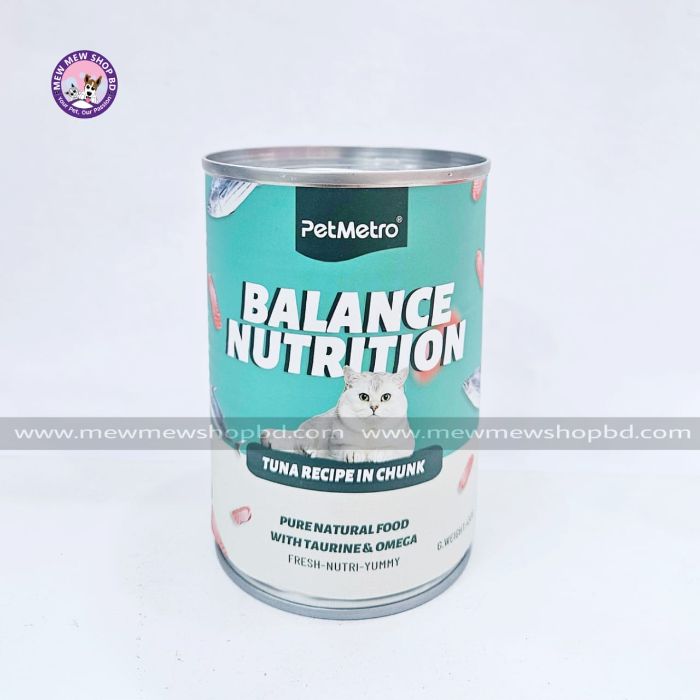 PetMetro Balance Nutrition Canned Cat Food in Tuna in Chunk 430g