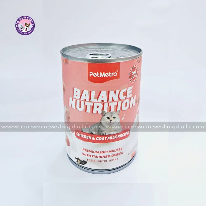 PetMetro Balance Nutrition Kitten Canned Cat Food in Chicken & Goat Milk 430g