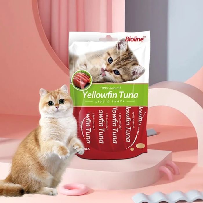 Bioline Cat Treats in Yellowfin Tuna Flavor 15g x 6