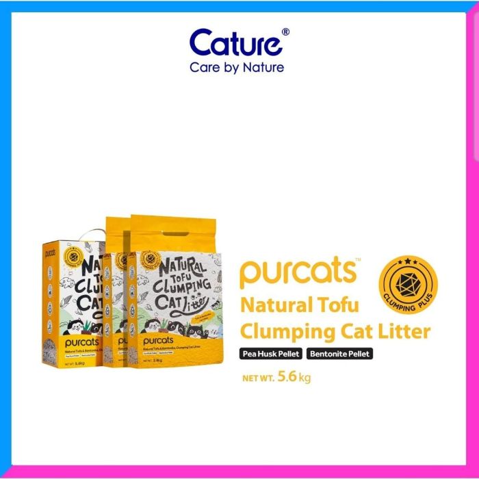 Cature Natural Tofu Mix Clumping Cat Litter Tofu and Bentonite 14L/5.6 kg
