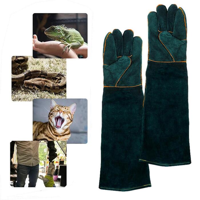60cm Pet Cat & Animal Handling Anti Bite Dog Training Scratch Proof Gloves (1 Pair)