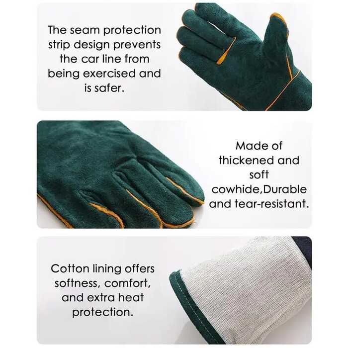 60cm Pet Cat & Animal Handling Anti Bite Dog Training Scratch Proof Gloves (1 Pair)
