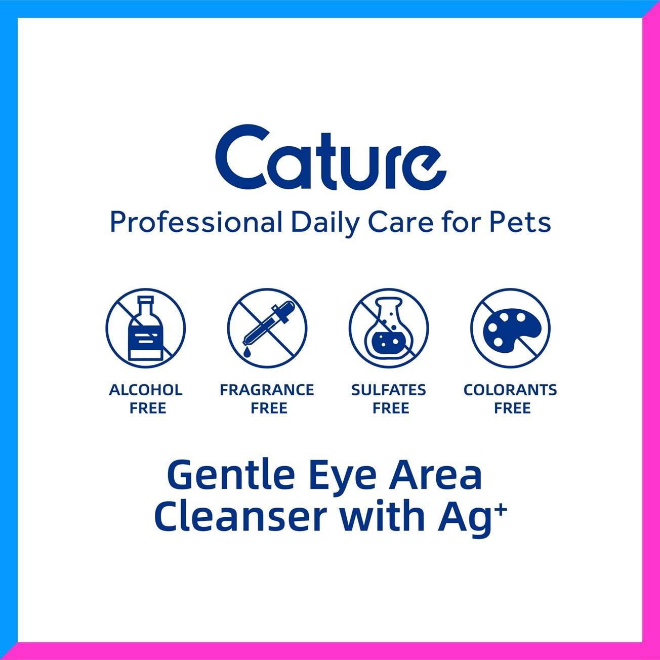 Cature Pet Eye Wipes 100 Sheets for Dog and Cat