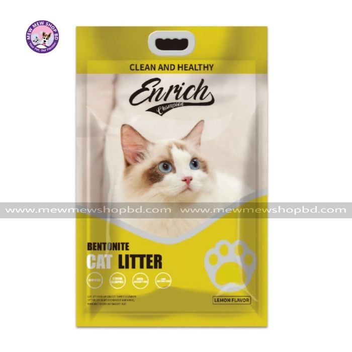 Enrich Champion Bentonite Cat Litter (Lemon Flavor)