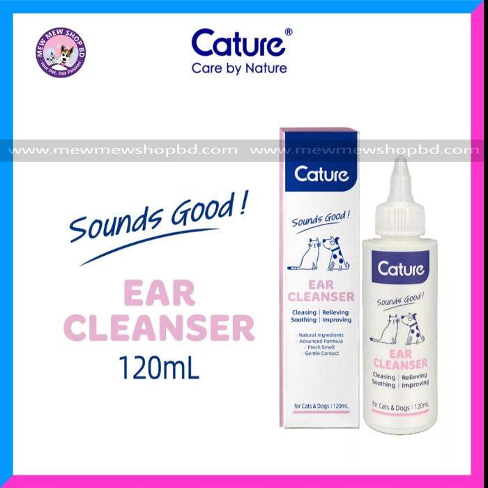 Cature Ear Cleanser for Cats and Dogs 120ml