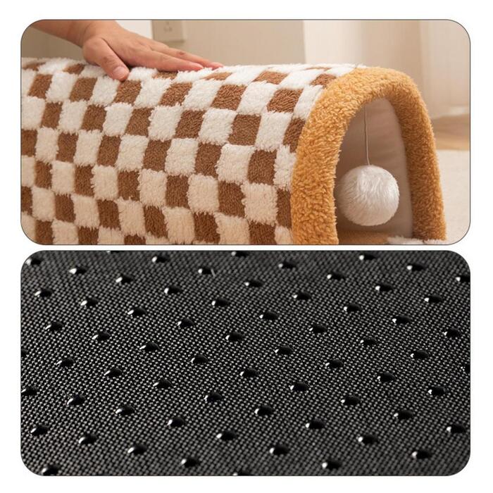 Creative Cat Tunnel with Winter Pet Bed Warm Cat Hole Toy Sleeping House Cat Tunnel