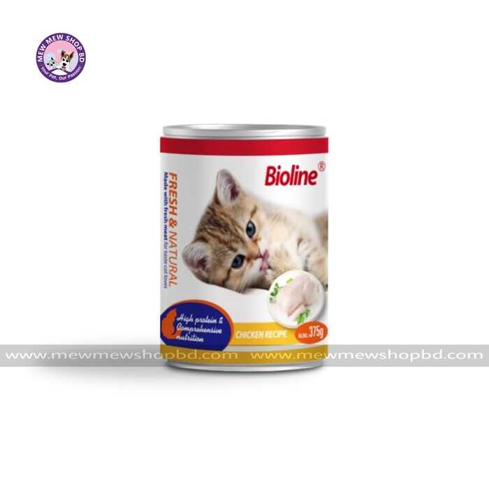 Bioline Canned Cat Wet Food – Beef (375g)