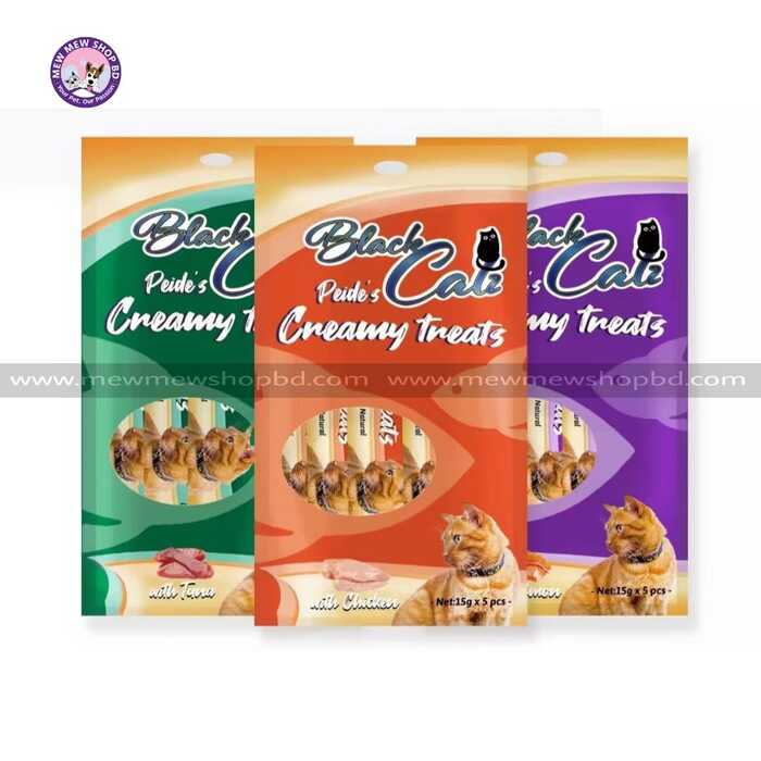 Black Catz Creamy Treats 15g x5 Pcs