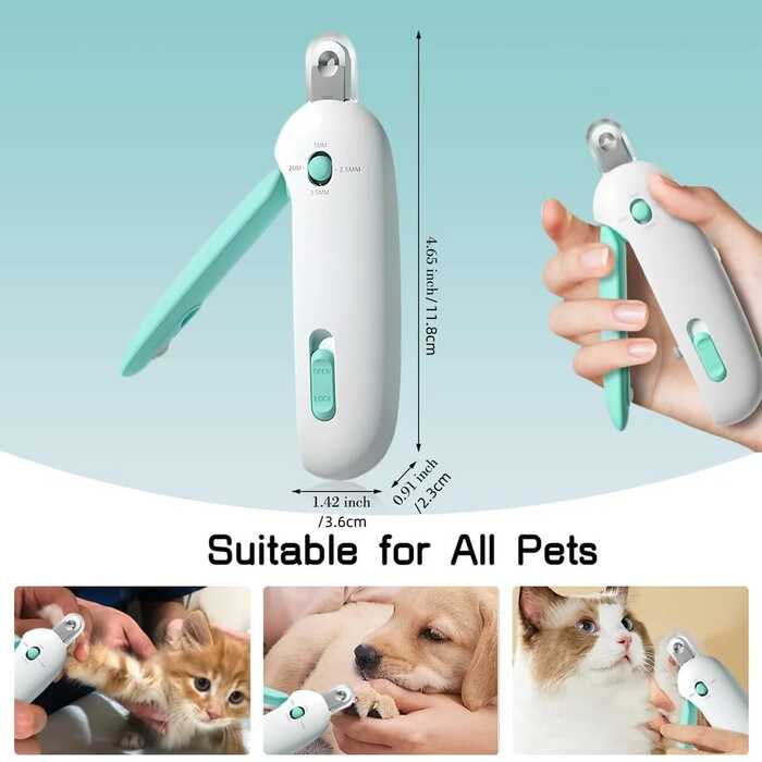 Professional Pet Nail Clippers with Adjustable Hole For Cats & Dogs