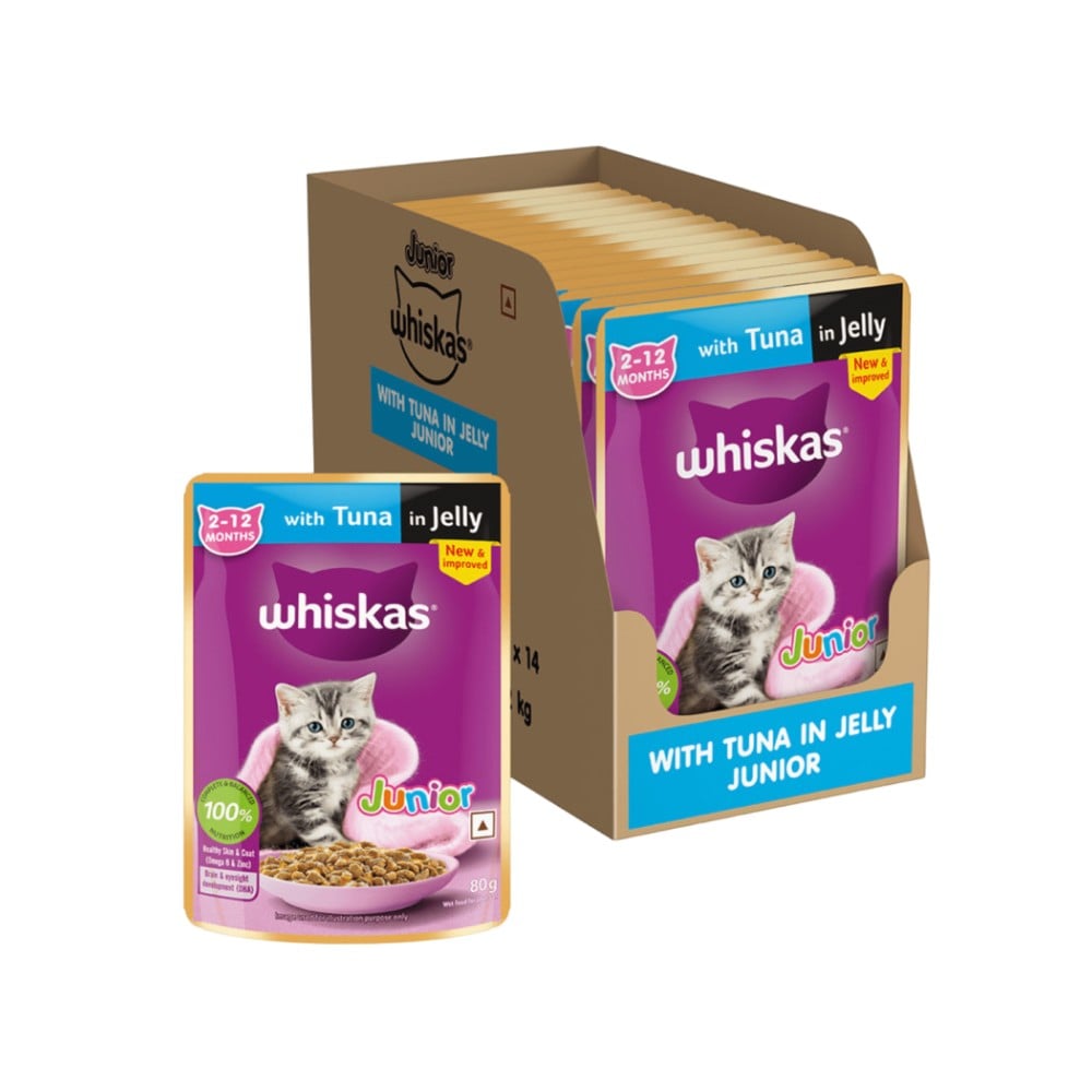Whiskas Tuna in Jelly Kitten Pouch 80gm