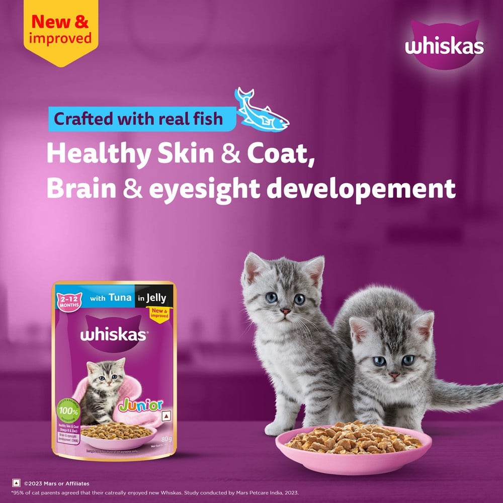 Whiskas Tuna in Jelly Kitten Pouch 80gm