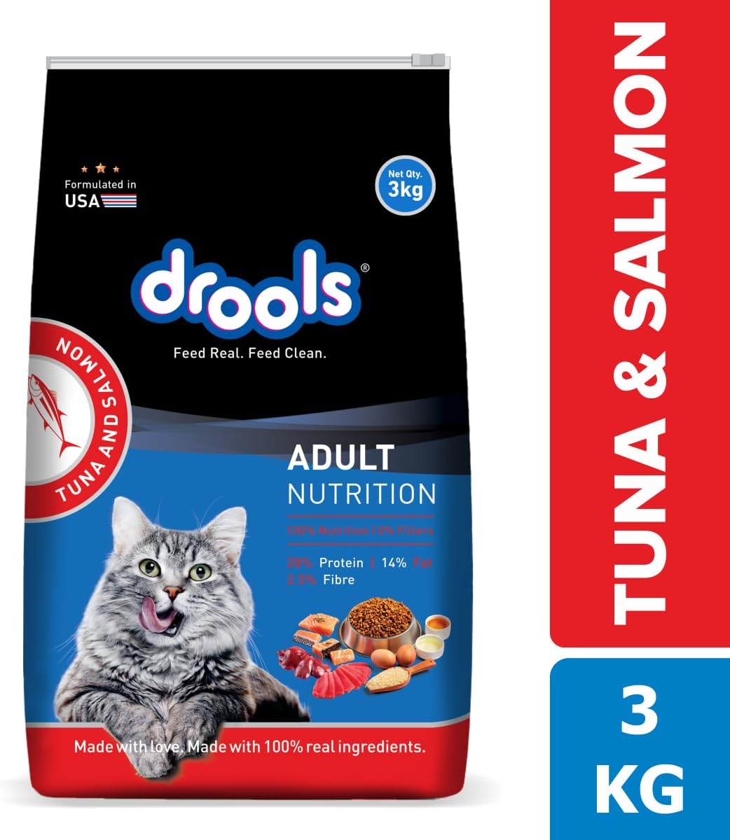 Drools Adult Cat Food Tuna and Salmon (3 kg)