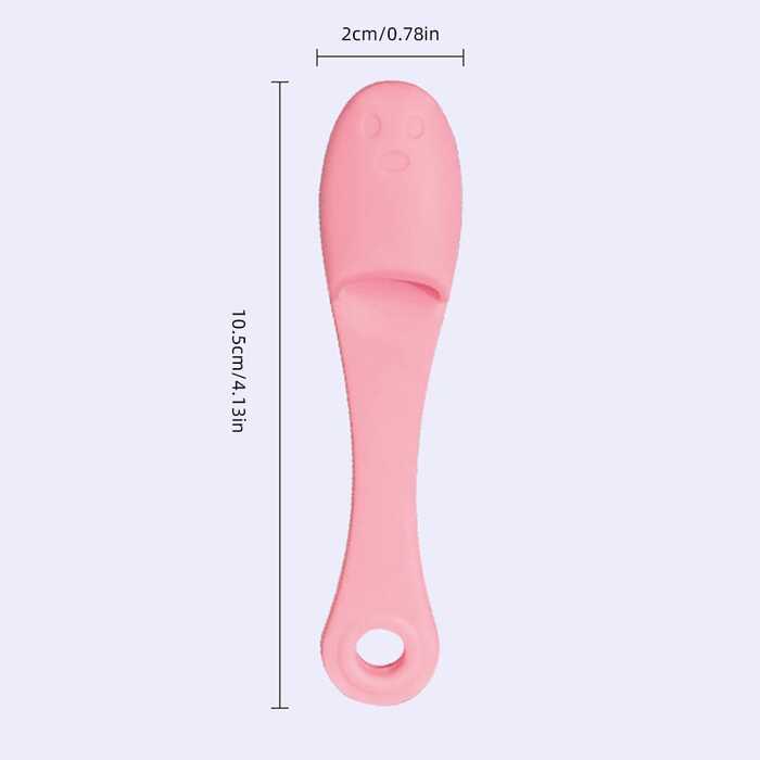 Soft Gel finger Face / Nose Cleaning brush with soft bristle cleansing brush for cleansing Teeth, Nose area for Pet Cat & Dog