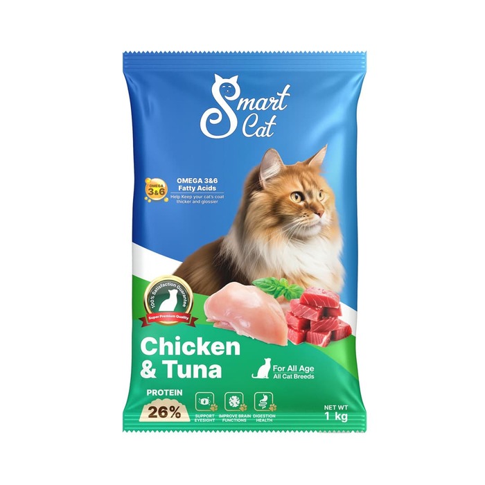 Chicken & Tuna Flavour Cat Food from Smart Cat 1kg