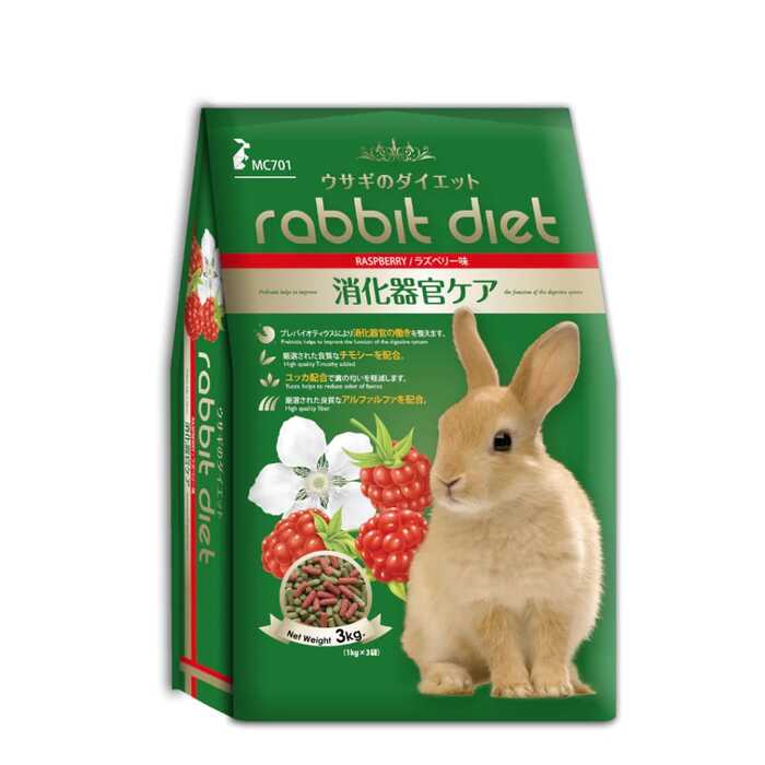 Rabbit Diet Premium Food Raspberry Flavor 3KG