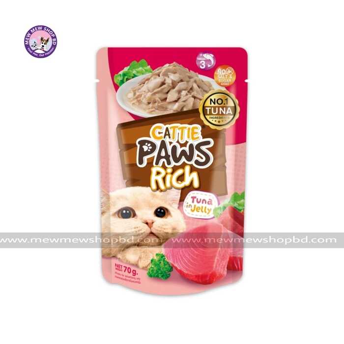 Cattie Paws Rich Tuna in Jelly 70g