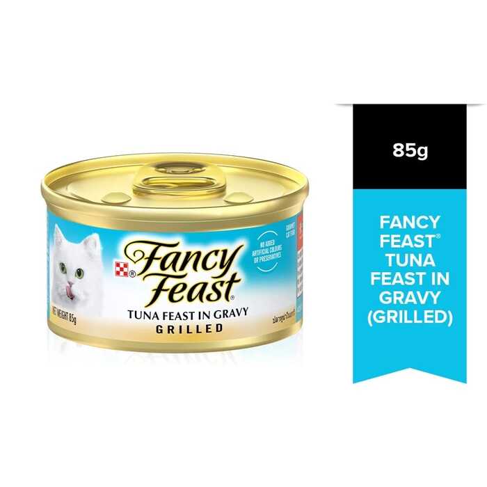 Fancy Feast Grilled Cat Can Food with Tuna Feast in Gravy 85g