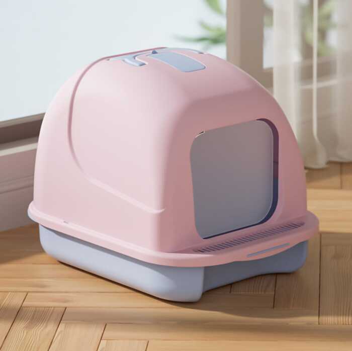 Fully Closed Cat Litter Box with Proper Ventilation for Pet Cat (Inside Dhaka Only)