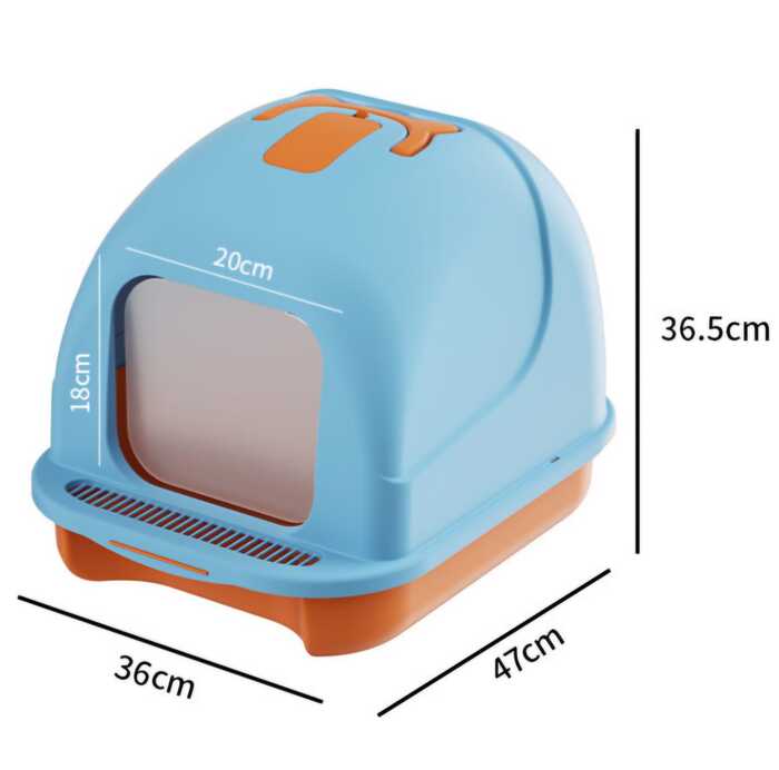 Fully Closed Cat Litter Box with Proper Ventilation for Pet Cat (Inside Dhaka Only)