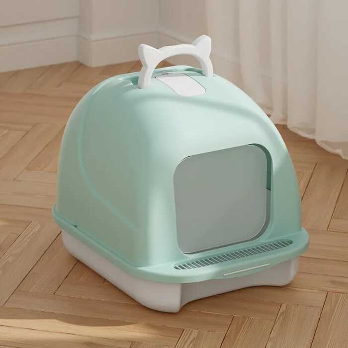 Fully Closed Cat Litter Box with Proper Ventilation for Pet Cat (Inside Dhaka Only)