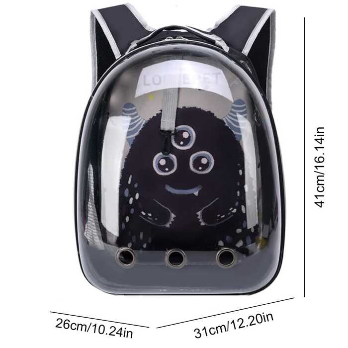 LoffePet Printed Backpack,  Carrying Bag for Pet Cat & Puppy