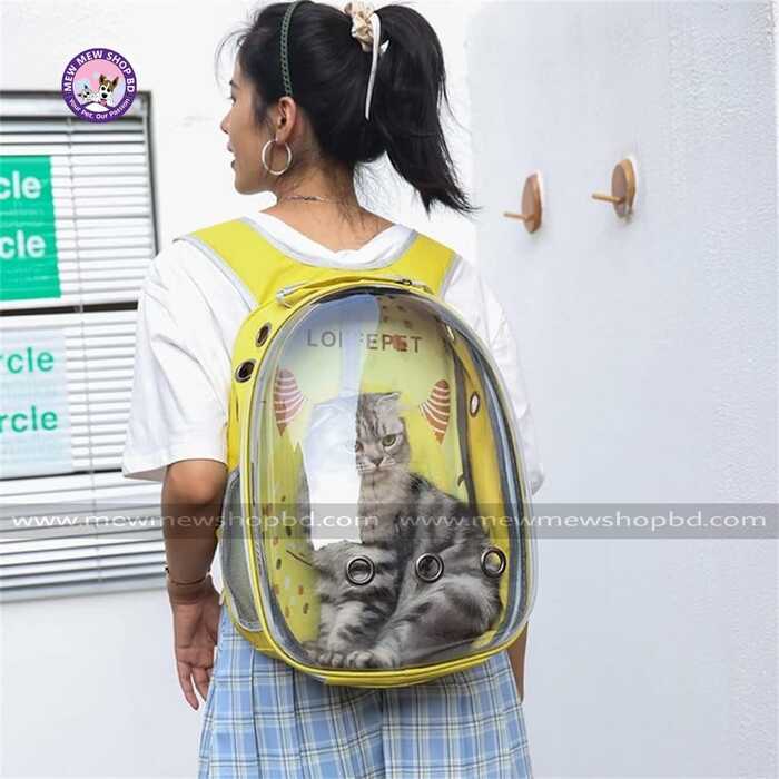 LoffePet Printed Backpack,  Carrying Bag for Pet Cat & Puppy